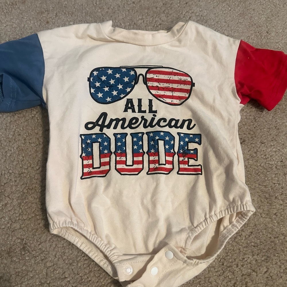 All American Dude Baby Onesie